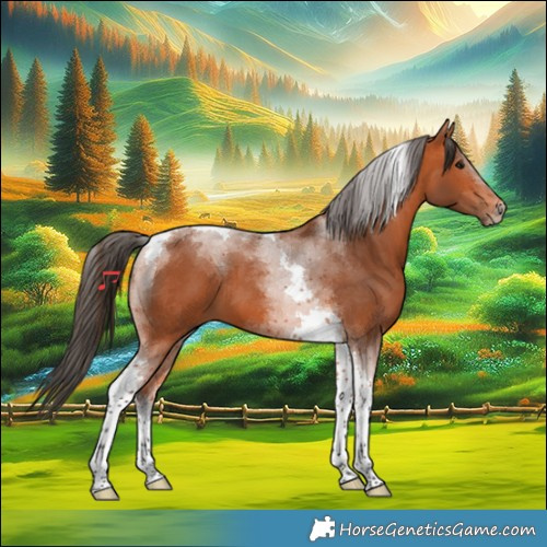 Horse Color:Bay Tobiano