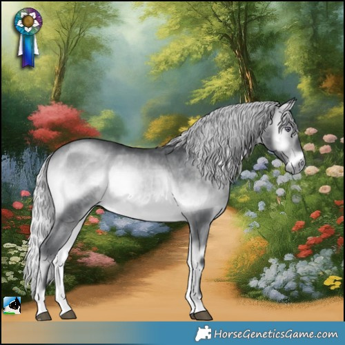 Horse Color:Silver Brown Chinchilla Onyx 