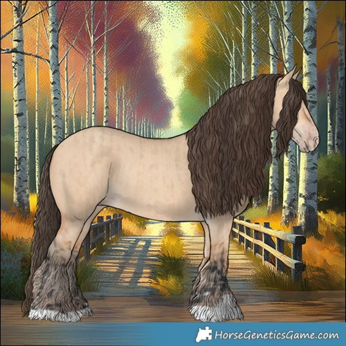 Horse Color:Bay Dun Rabicano  and Amber Champagne Dun Rabicano 