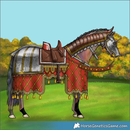 Horse Color:Nacre Liver Red Dun