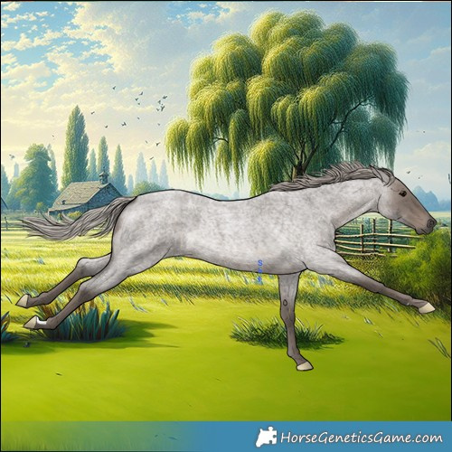 Horse Color:Silver Blue Roan 