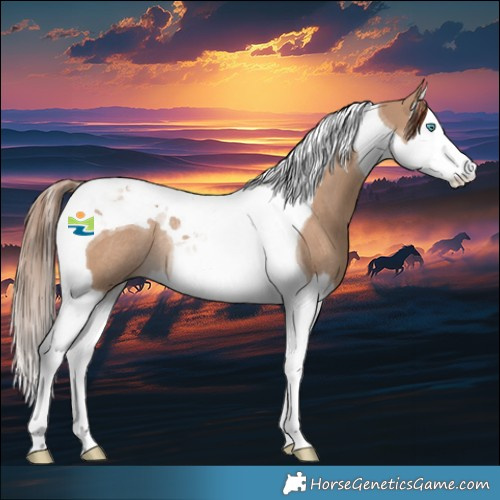 Horse Color:Red Dun Splash Tobiano Rabicano