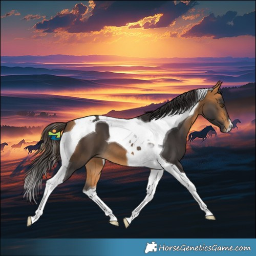 Horse Color:Buckskin Tobiano