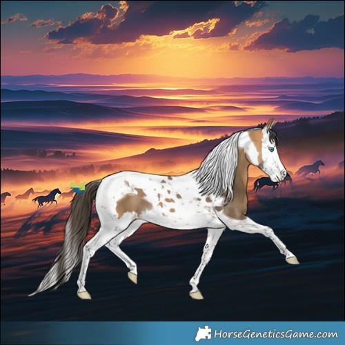 Horse Color:Buckskin Splash Tobiano 