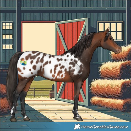 Horse Color:Bay Near Leopard 