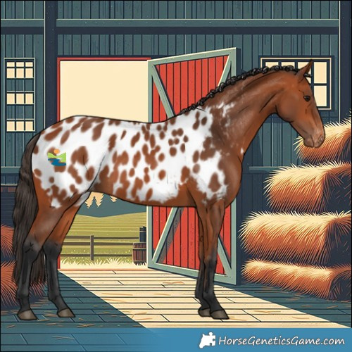 Horse Color:Bay Near Leopard 