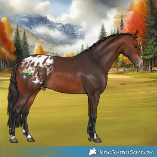 Horse Color:Bay Appaloosa