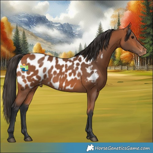 Horse Color:Bay Appaloosa