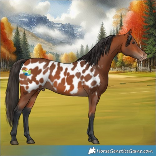 Horse Color:Bay Appaloosa 