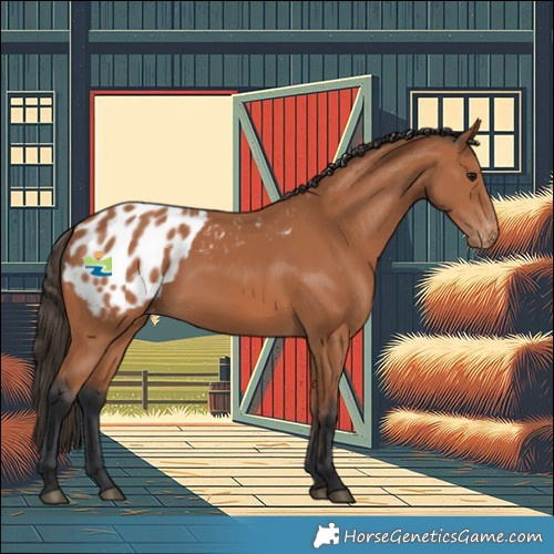 Horse Color:Bay Blanket Rabicano 