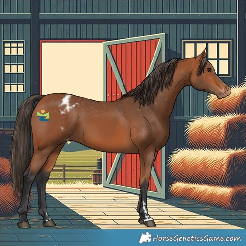 Horse Color:Bay Blanket Rabicano 