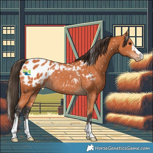 Horse Color:Bay Blanket Rabicano 