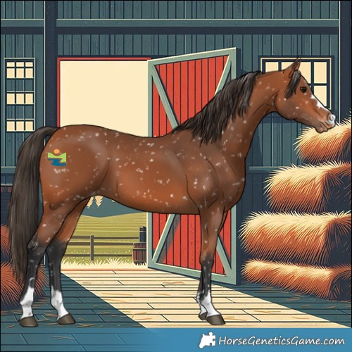 Horse Color:Bay Snowflake Varnish