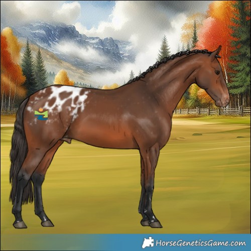 Horse Color:Bay Appaloosa 