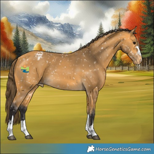 Horse Color:Buckskin Appaloosa Rabicano 