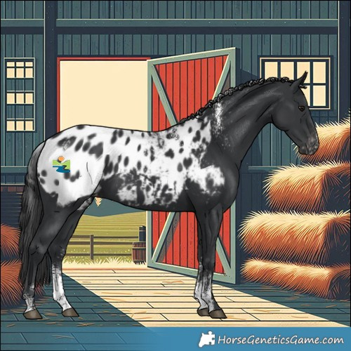 Horse Color:Powder White Black Blanket