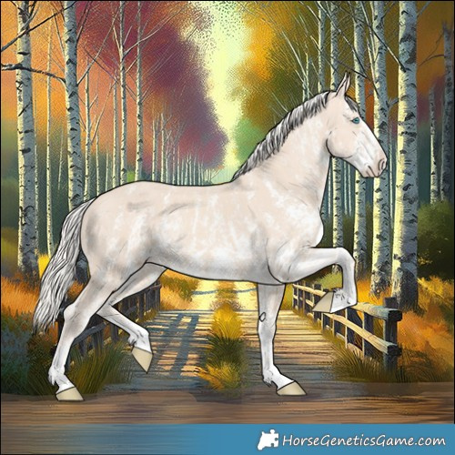 Horse Color:Cremello Sabino  and Cremello Sabino Splash 