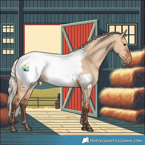 Horse Color:Silver Bay Dun Near Fewspot