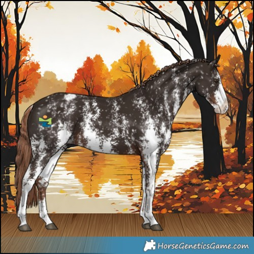 Horse Color:Liver Chestnut Sabino Splash Snowflake Varnish