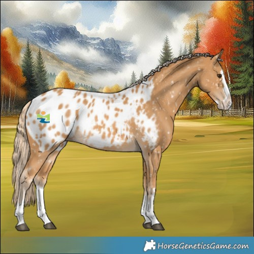 Horse Color:Palomino Splash Appaloosa