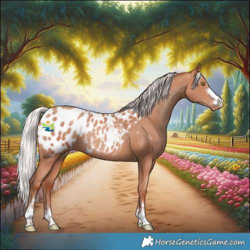 Horse Color:Silver Amber Champagne Blanket Rabicano