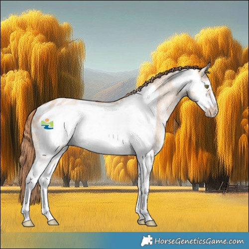 Horse Color:Gold Champagne Dun Sabino Frame Appaloosa