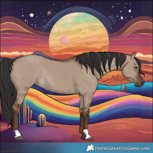 Horse Color:Liver Red Dun Rabicano 
