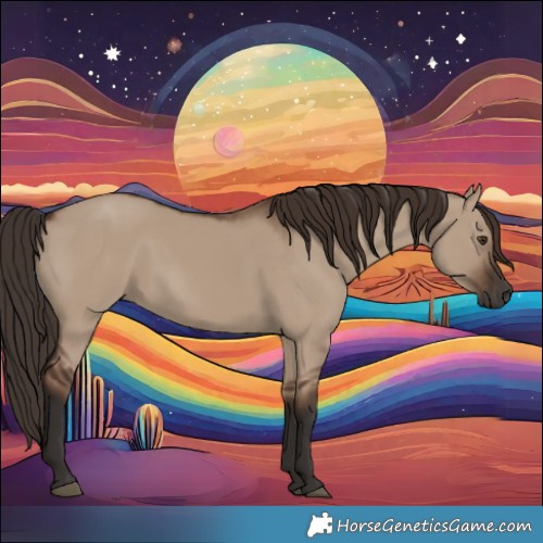 Horse Color:Liver Red Dun Rabicano