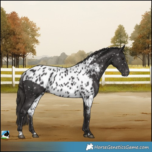 Horse Color:Smoky Black Skewed LP Spotted 