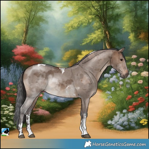 Horse Color:Brown Dun Merle Sabino Tobiano Rabicano Brindle 
