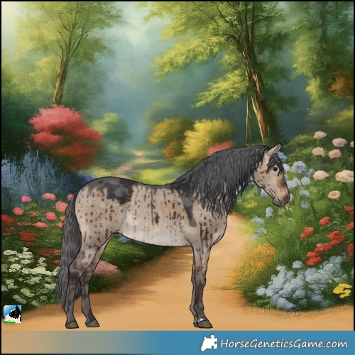 Horse Color:Brown Dun Merle Brindle