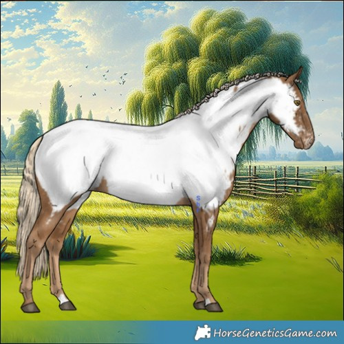 Horse Color:Chocolate Palomino Near Fewspot