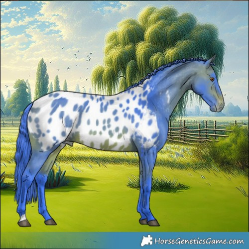 Horse Color:Watercolor Bay Near Leopard 