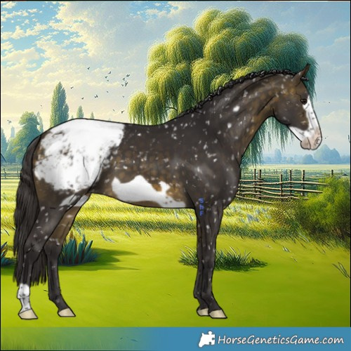 Horse Color:Buckskin Frame Snowcap