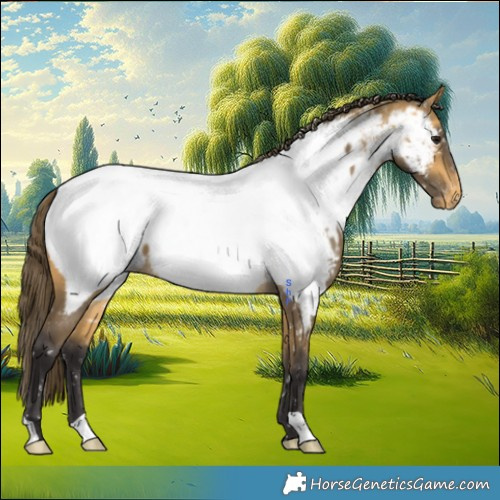 Horse Color:Buckskin Near Fewspot