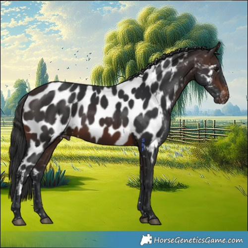 Horse Color:Brown Near Leopard 