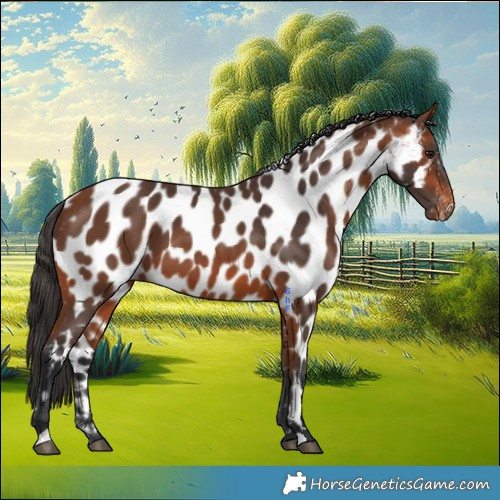 Horse Color:Bay Near Leopard 