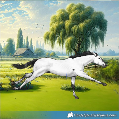 Horse Color:Black Near Fewspot