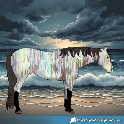 Horse Color:Liver Chestnut Ice Tobiano 