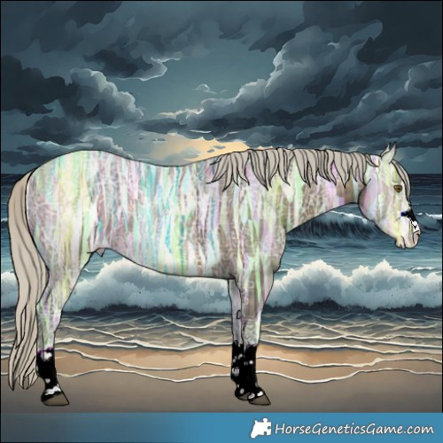Horse Color:Silver Buckskin Ice 