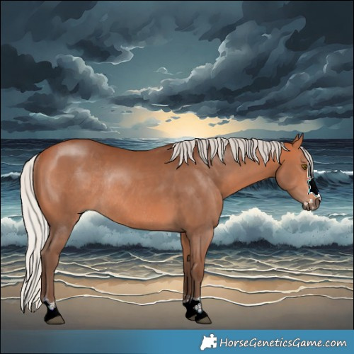 Horse Color:Silver Bay Rabicano