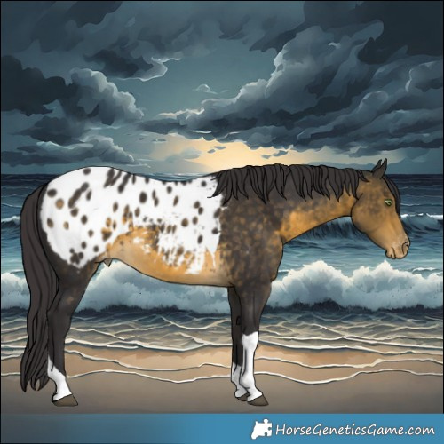 Horse Color:Buckskin Tobiano Blanket