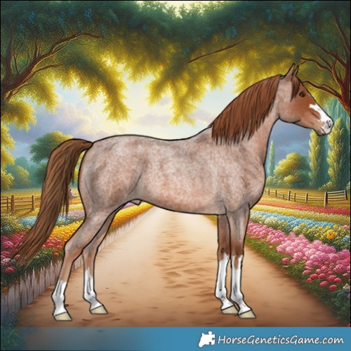 Horse Color:Red Roan