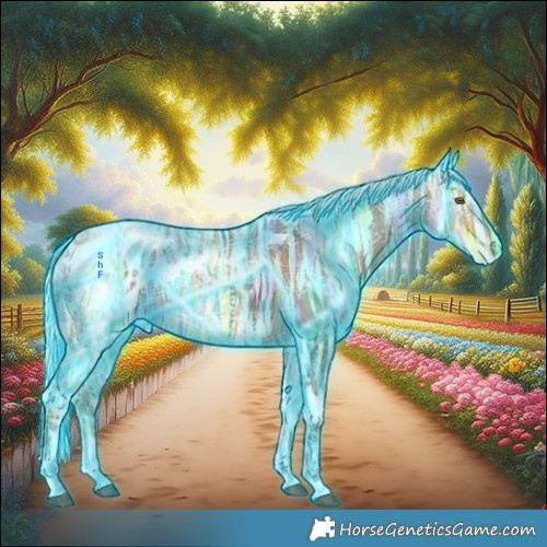 Horse Color:Thunderstruck Silver Bay Ice Tobiano Appaloosa