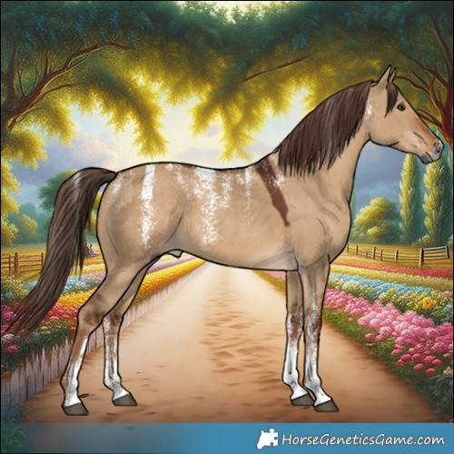 Horse Color:Powder White Gray Red Dun 