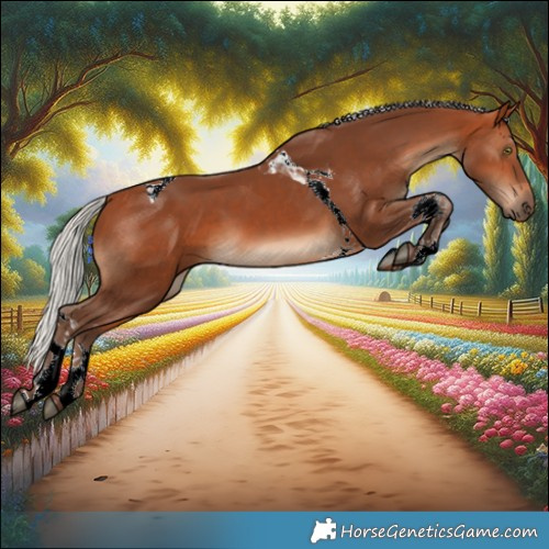 Horse Color:Silver Bay Tobiano 