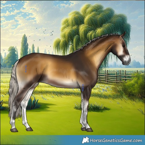 Horse Color:Gray Silver Buckskin Onyx