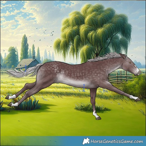 Horse Color:Chocolate Silver Black Chinchilla 