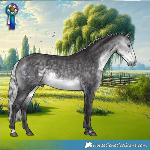 Horse Color:Silver Buckskin Chinchilla