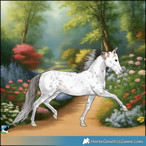 Horse Color:White Spotted Buckskin Sabino Splash Rabicano